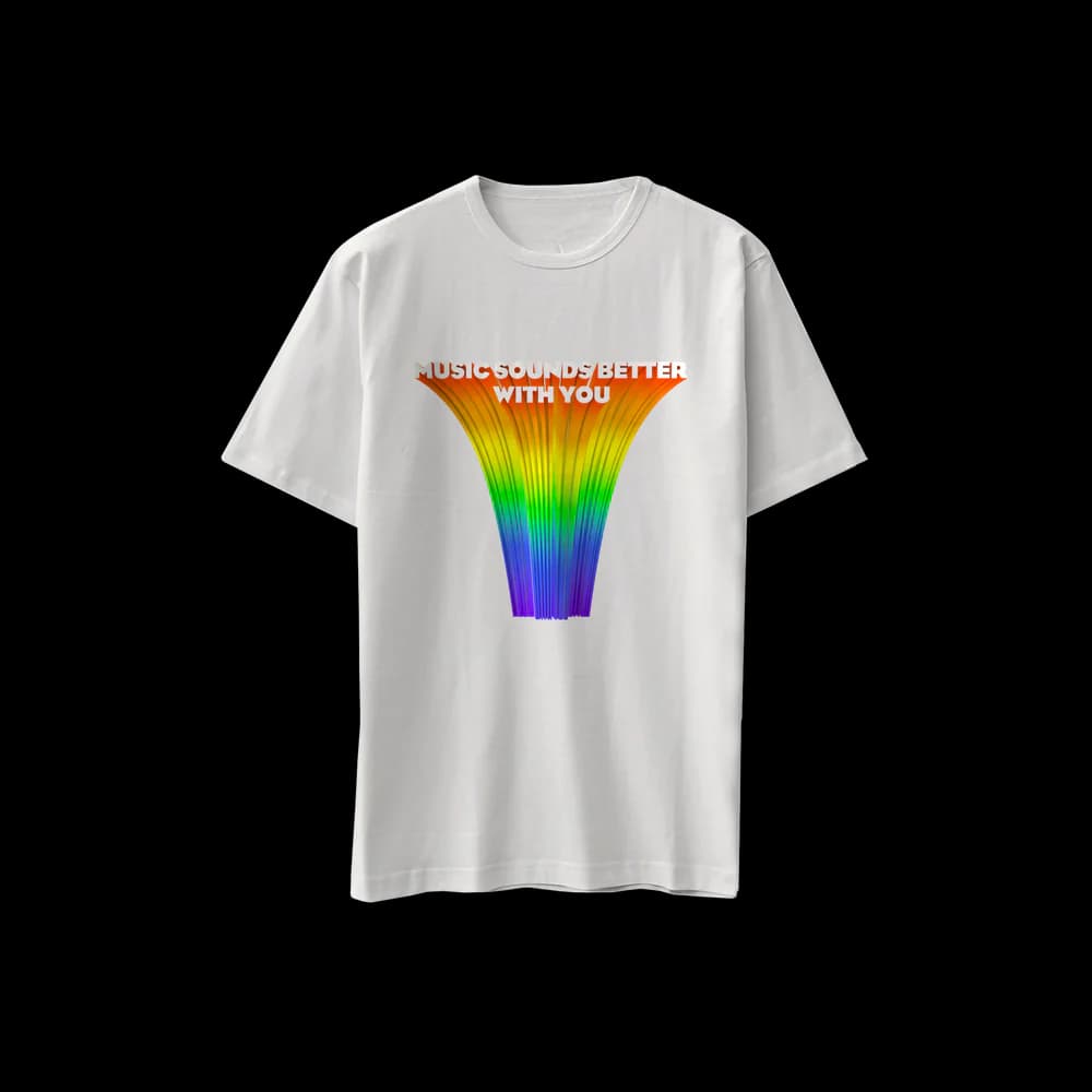 Music Sounds Better With You - White T-Shirt
